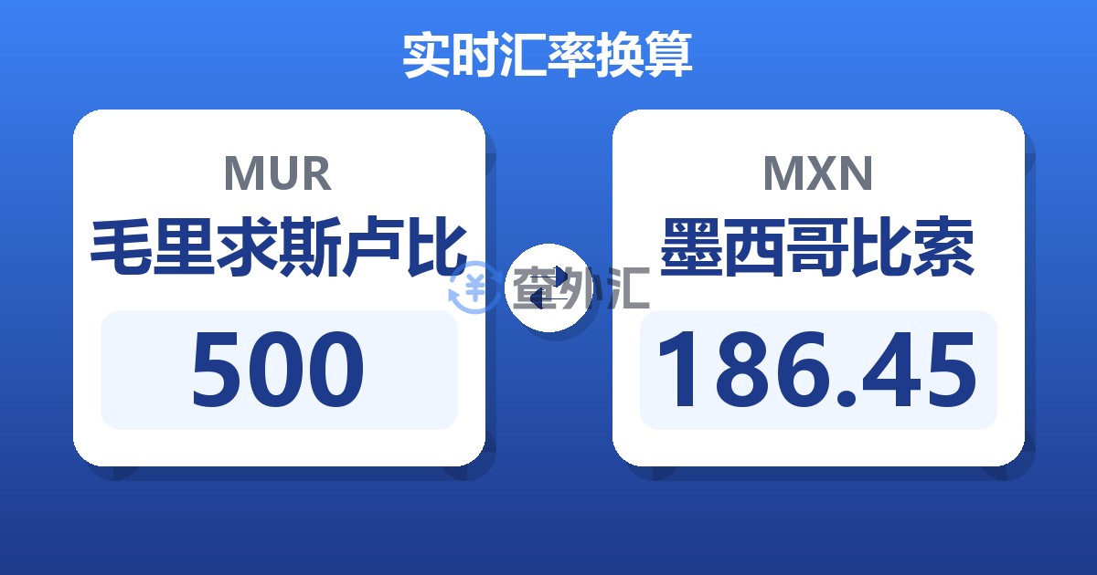 500毛里求斯卢比兑墨西哥比索