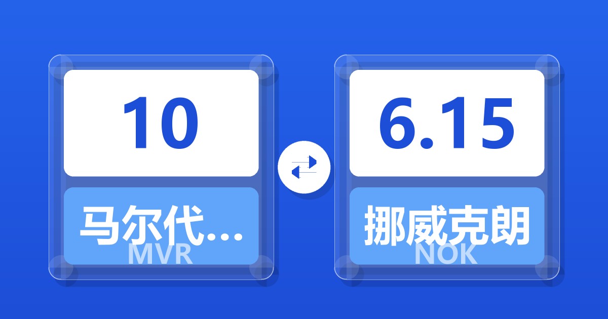 10马尔代夫拉菲亚兑挪威克朗