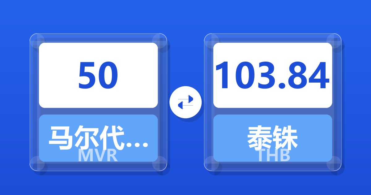 50马尔代夫拉菲亚兑泰铢