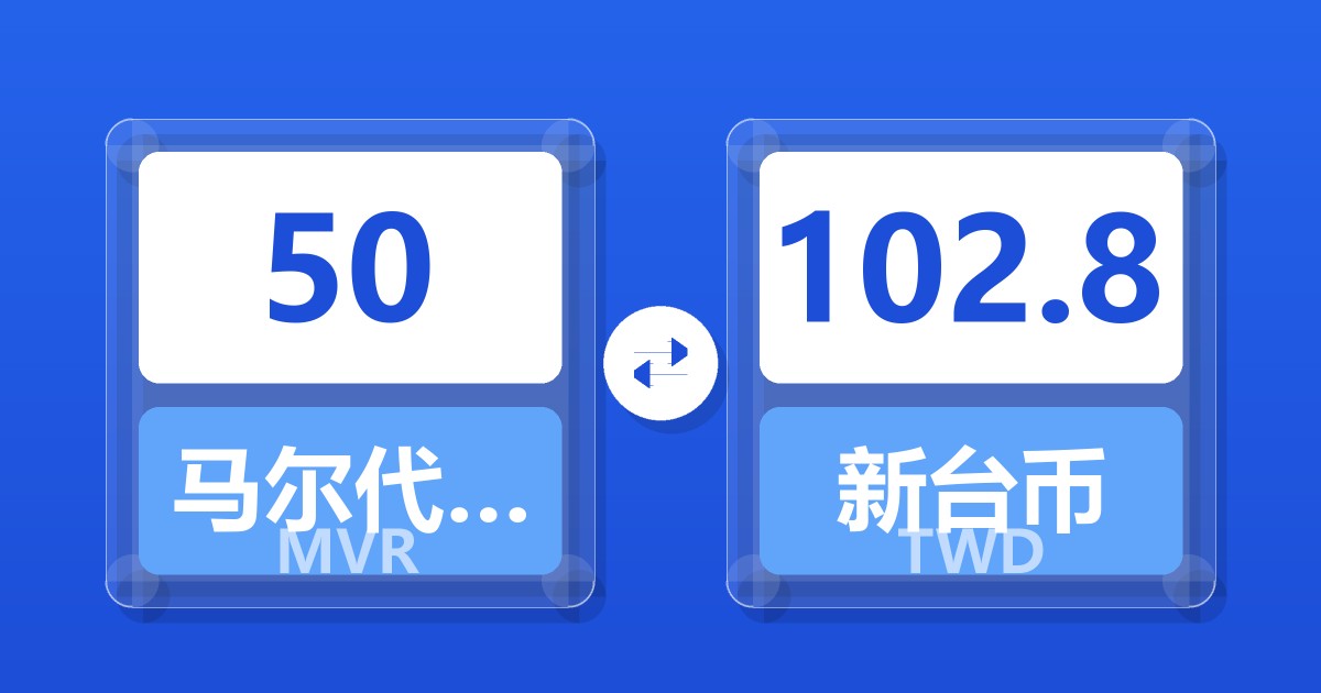 50马尔代夫拉菲亚兑新台币
