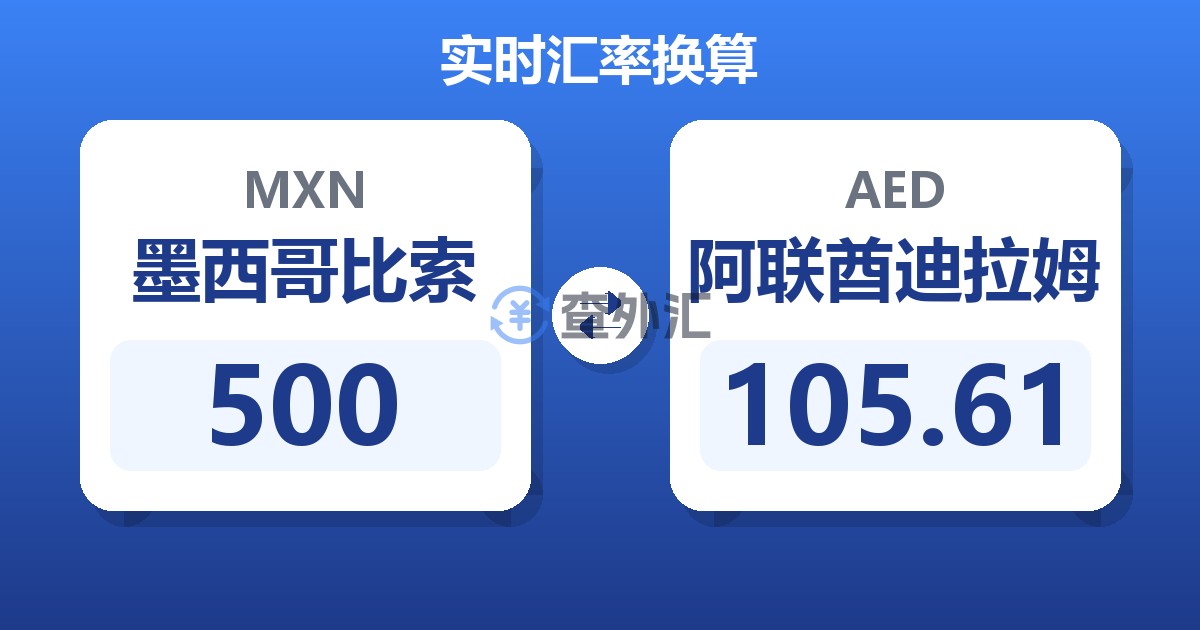 500墨西哥比索兑阿联酋迪拉姆