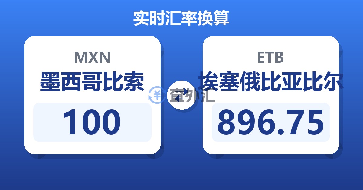 100墨西哥比索兑埃塞俄比亚比尔