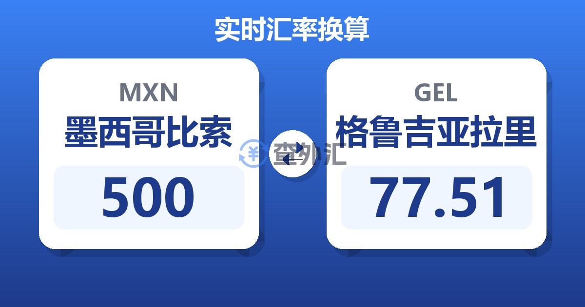 500墨西哥比索兑格鲁吉亚拉里
