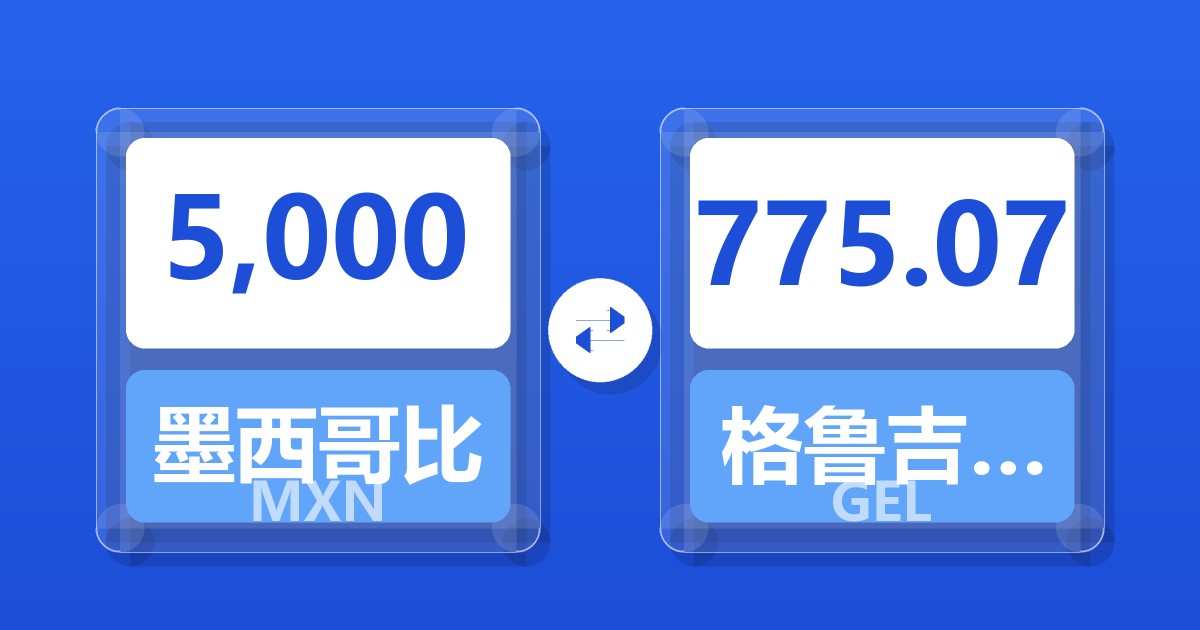 5,000墨西哥比索兑格鲁吉亚拉里