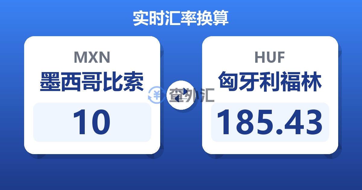 10墨西哥比索兑匈牙利福林