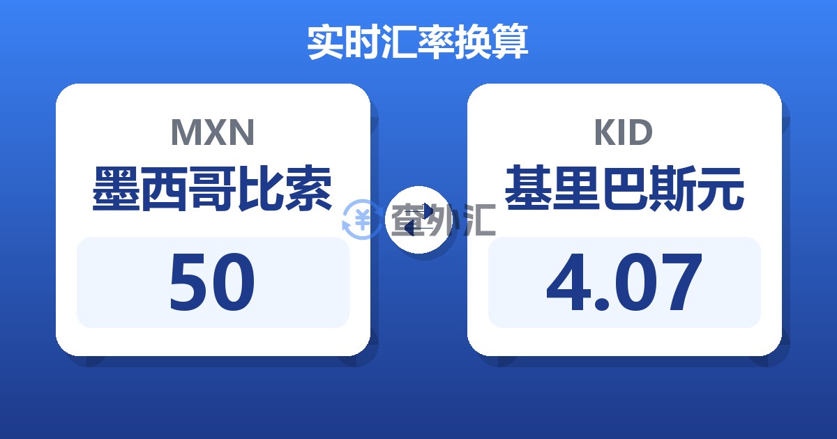 50墨西哥比索兑基里巴斯元