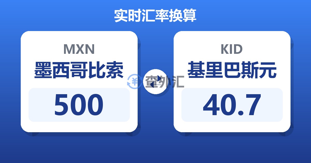 500墨西哥比索兑基里巴斯元