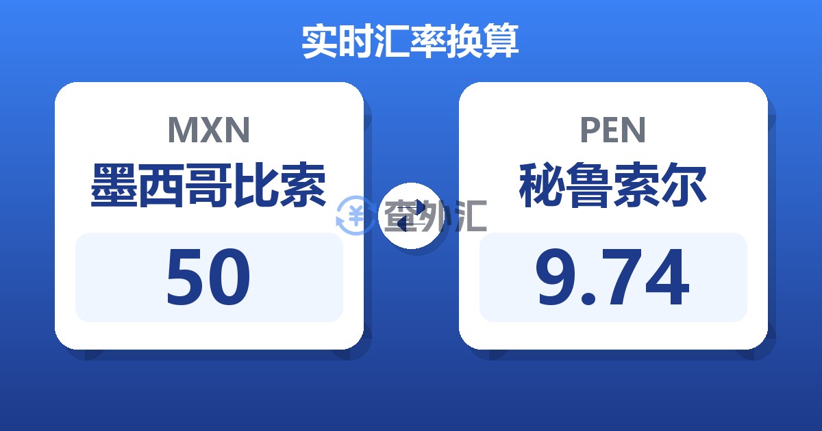 50墨西哥比索兑秘鲁索尔