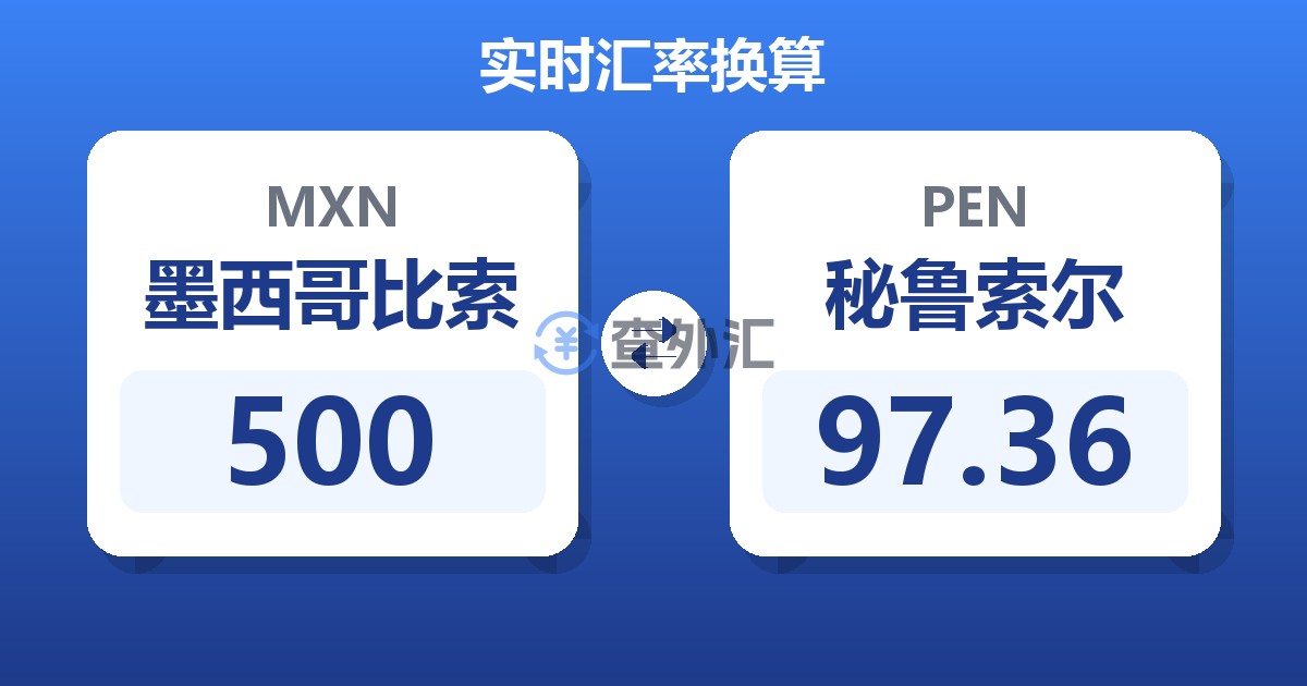 500墨西哥比索兑秘鲁索尔