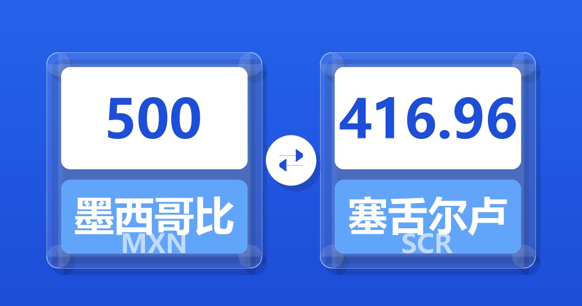 500墨西哥比索兑塞舌尔卢比