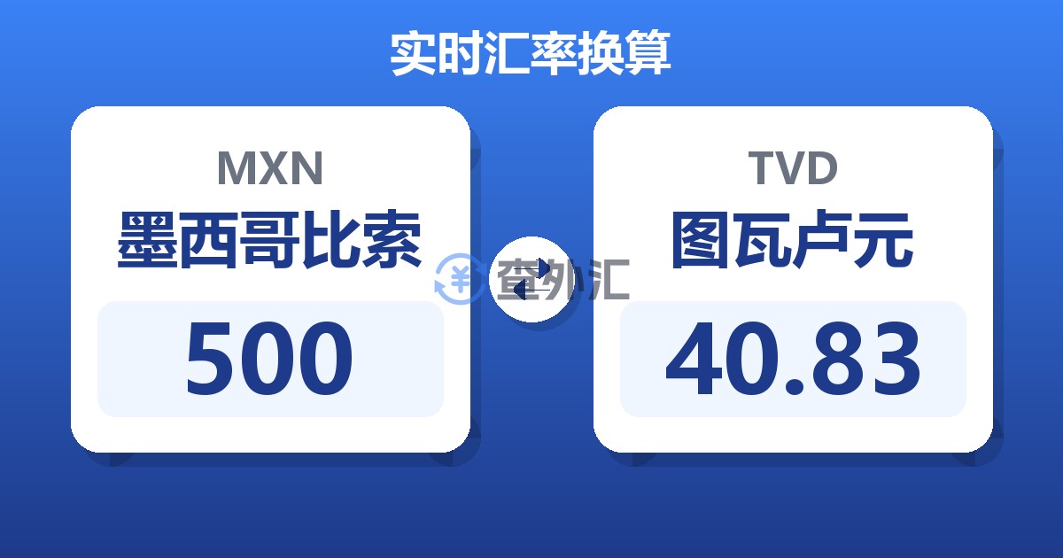 500墨西哥比索兑图瓦卢元