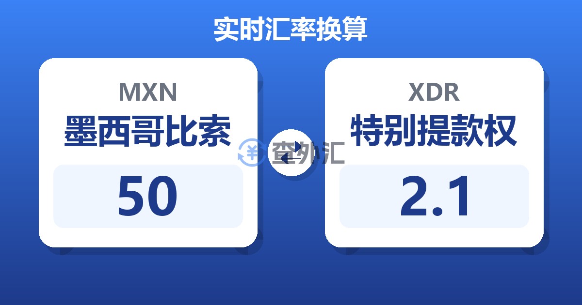 50墨西哥比索兑特别提款权