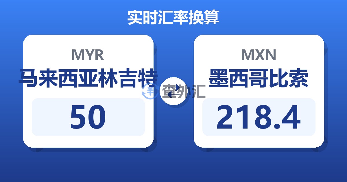 50马来西亚林吉特兑墨西哥比索