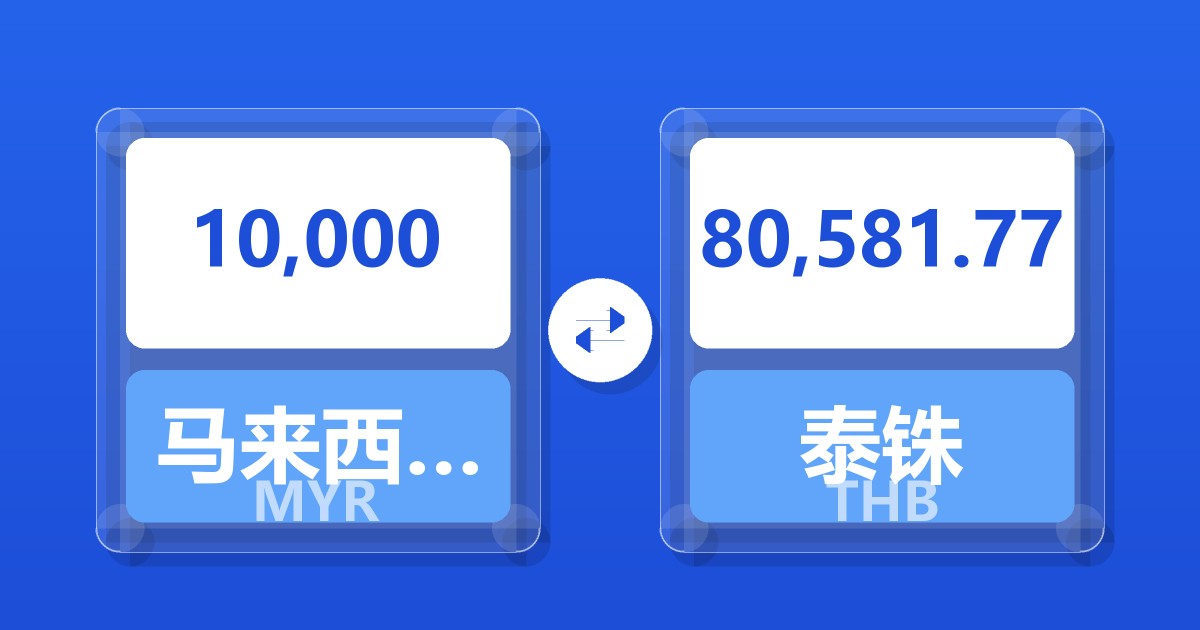 10,000马来西亚林吉特兑泰铢