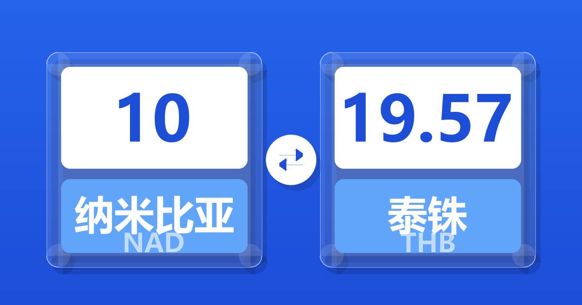 10纳米比亚元兑泰铢