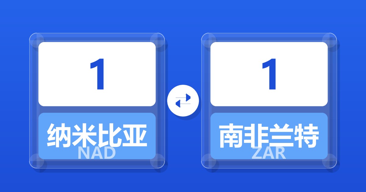 纳米比亚元对南非兰特汇率换算器