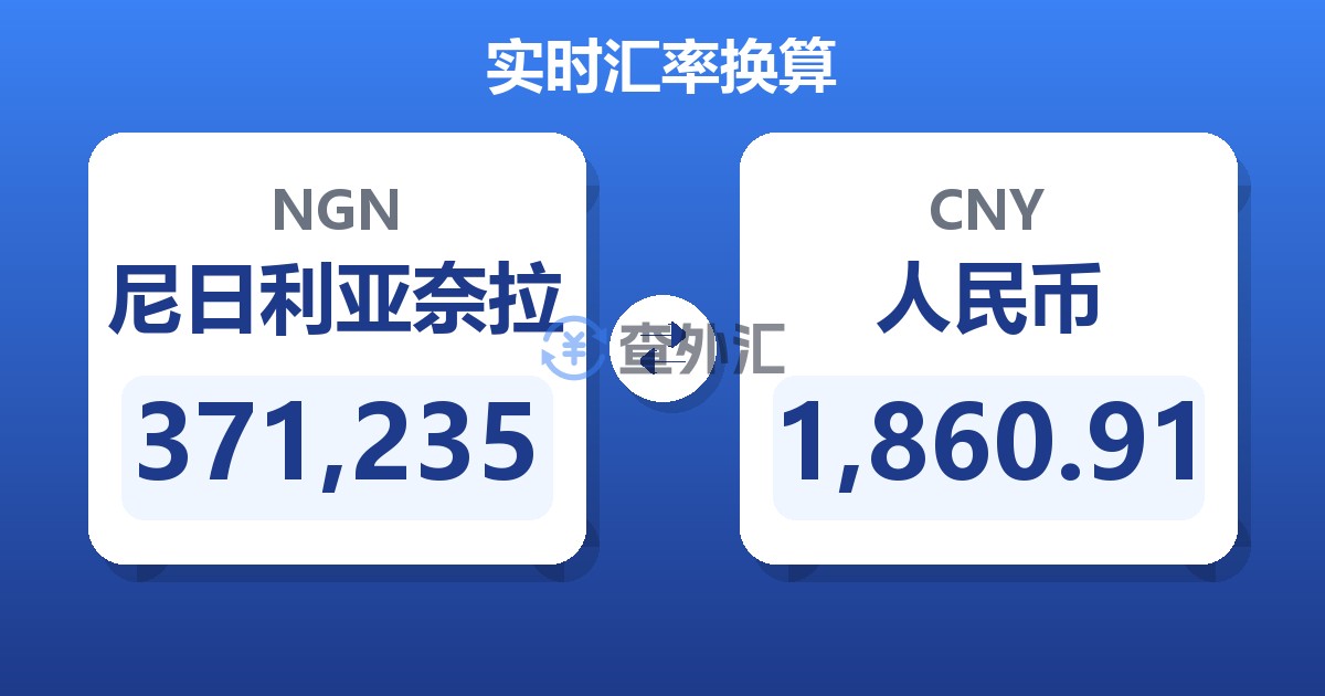 371,235尼日利亚奈拉兑人民币