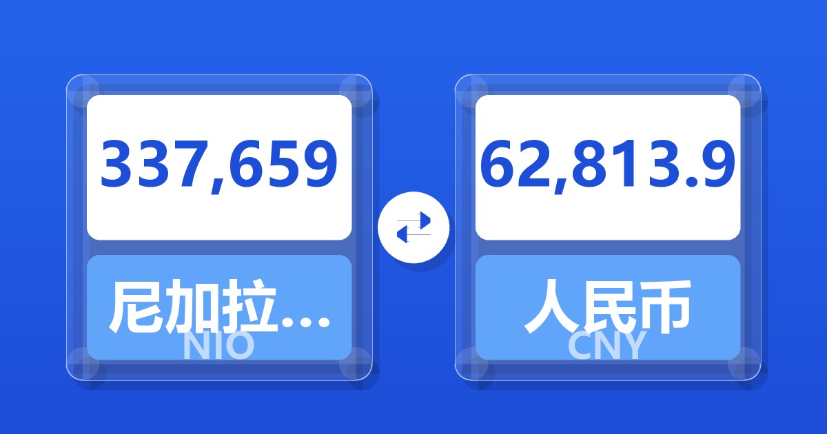 337,659尼加拉瓜科多巴兑人民币