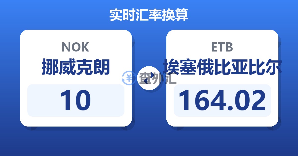 10挪威克朗兑埃塞俄比亚比尔