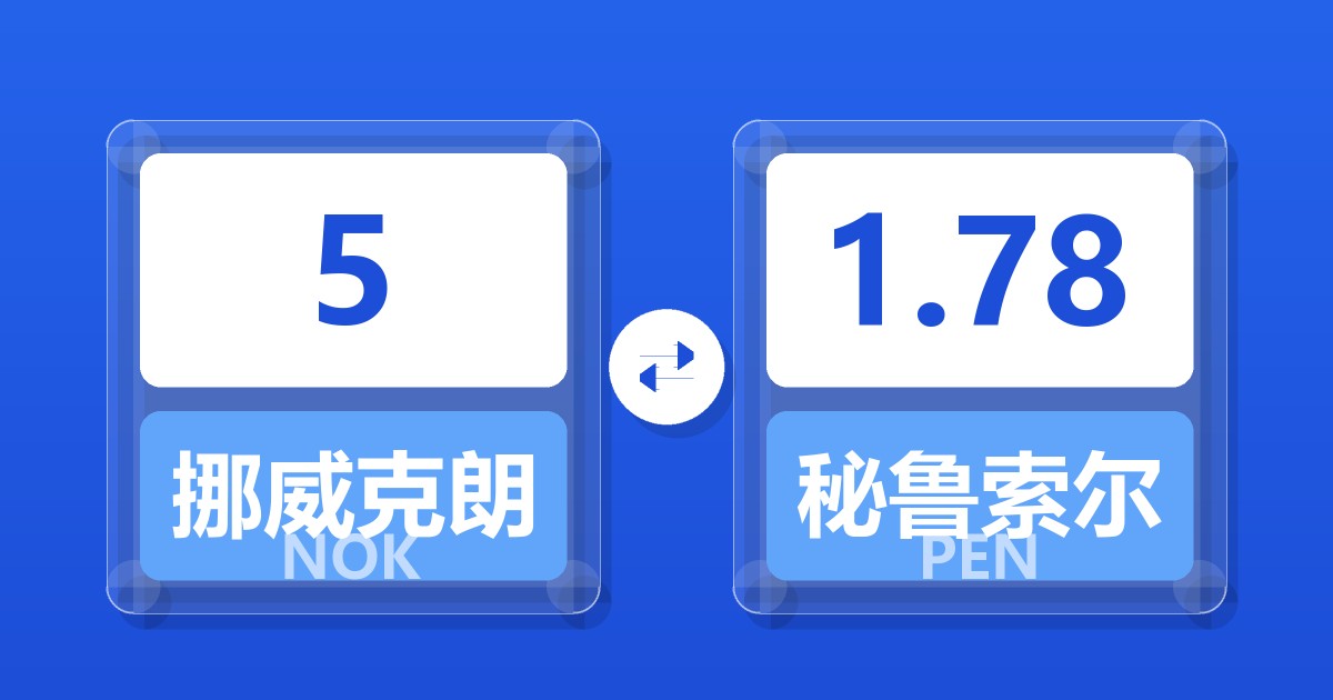 5挪威克朗兑秘鲁索尔