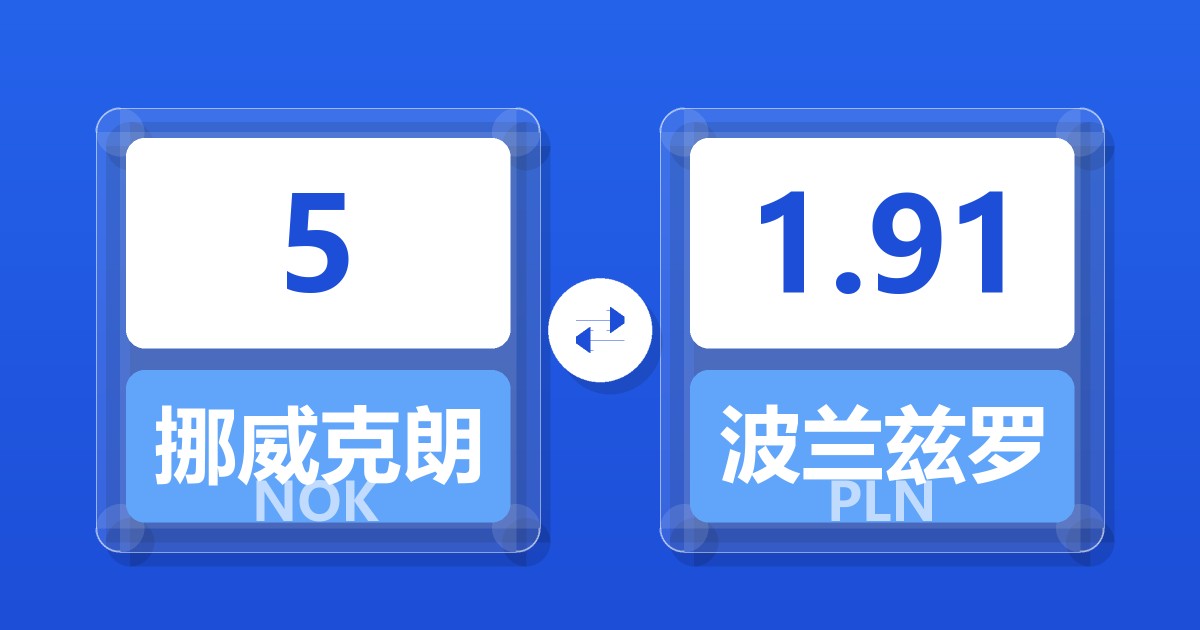 5挪威克朗兑波兰兹罗提