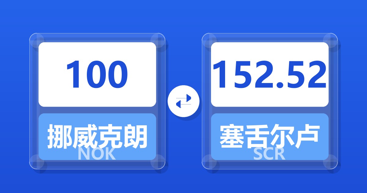 100挪威克朗兑塞舌尔卢比