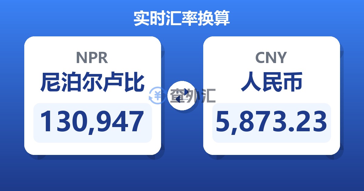 130,947尼泊尔卢比兑人民币