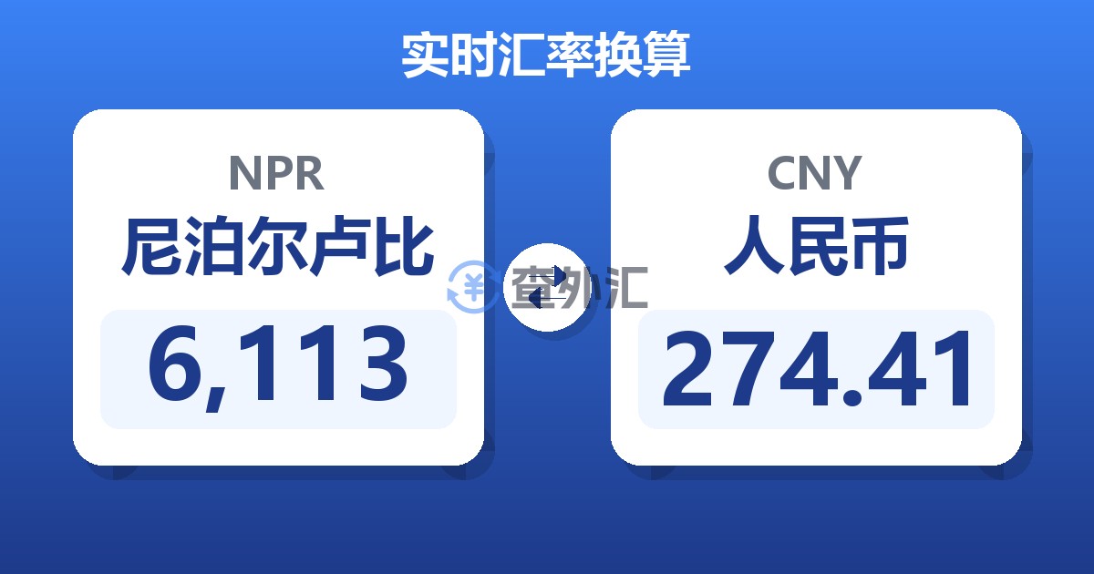6,113尼泊尔卢比兑人民币
