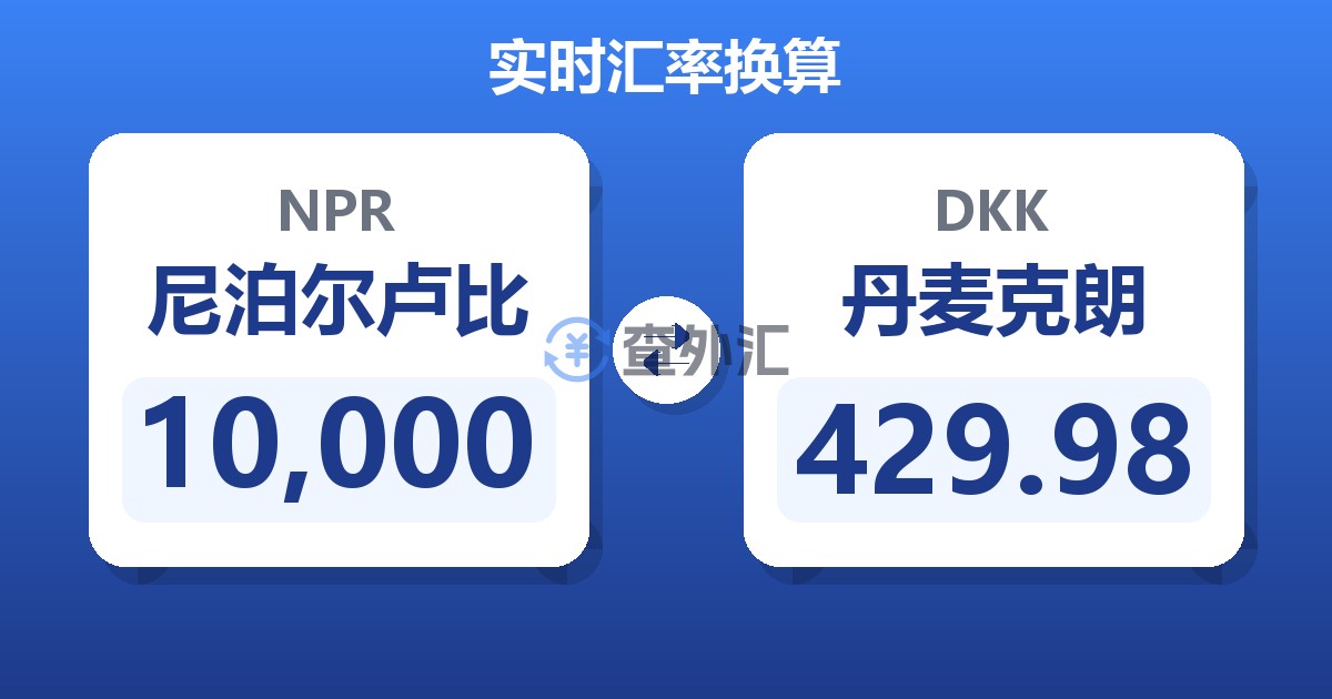 10,000尼泊尔卢比兑丹麦克朗