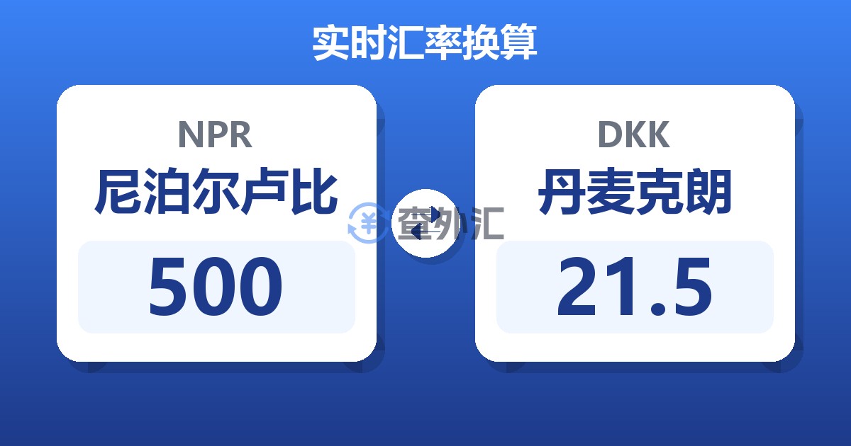 500尼泊尔卢比兑丹麦克朗