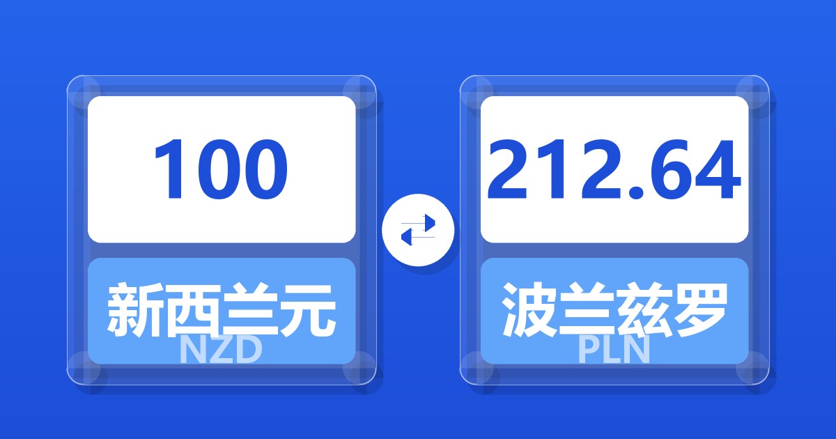 100新西兰元兑波兰兹罗提