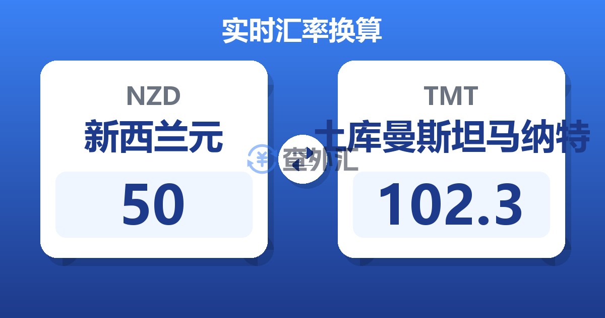 50新西兰元兑土库曼斯坦马纳特