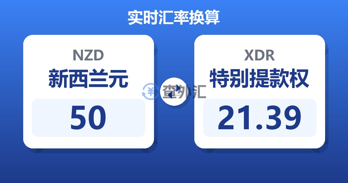 50新西兰元兑特别提款权
