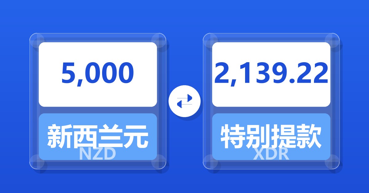 5,000新西兰元兑特别提款权