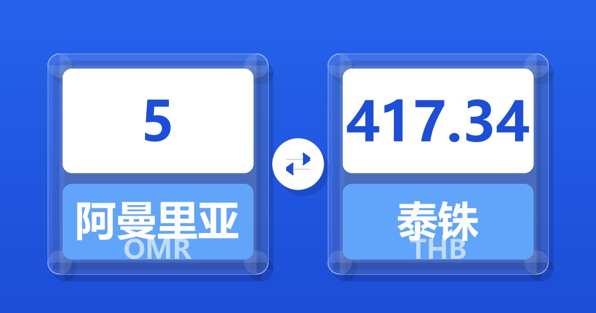 5阿曼里亚尔兑泰铢