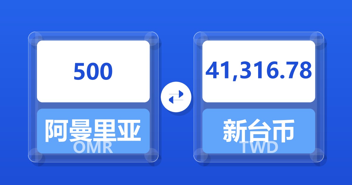 500阿曼里亚尔兑新台币