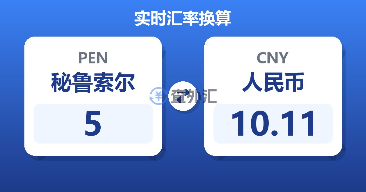 5秘鲁索尔兑人民币