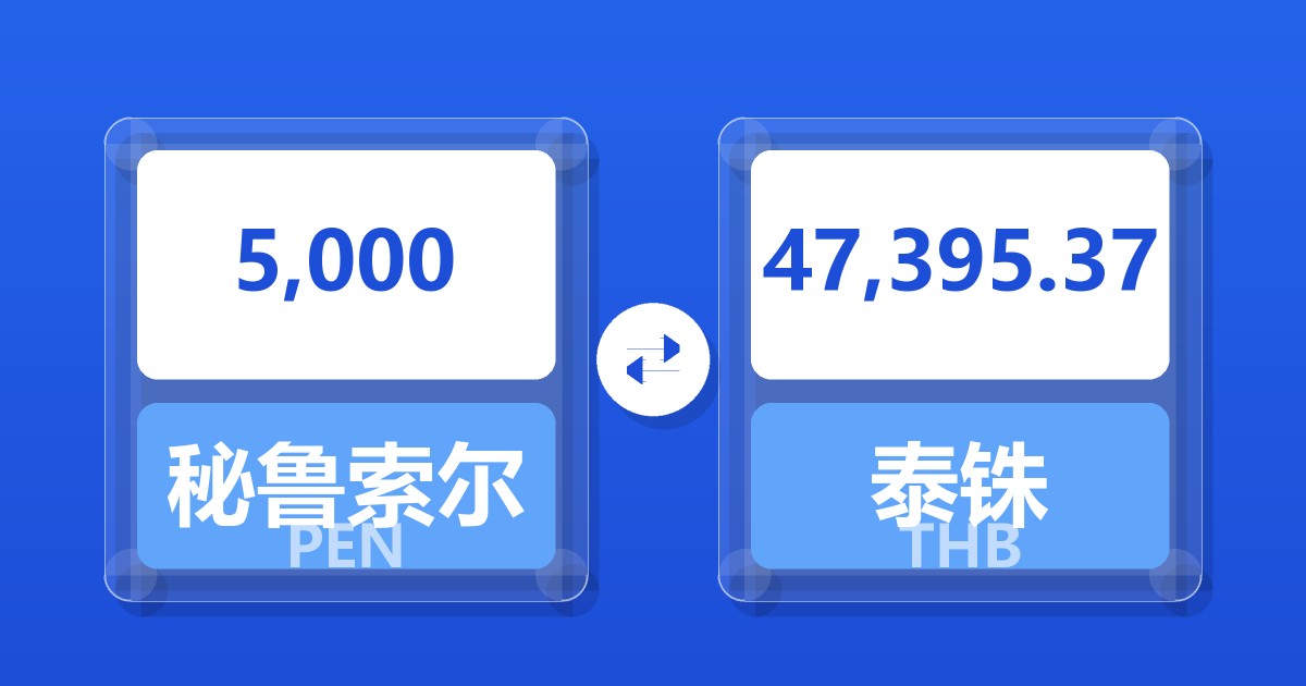 5,000秘鲁索尔兑泰铢