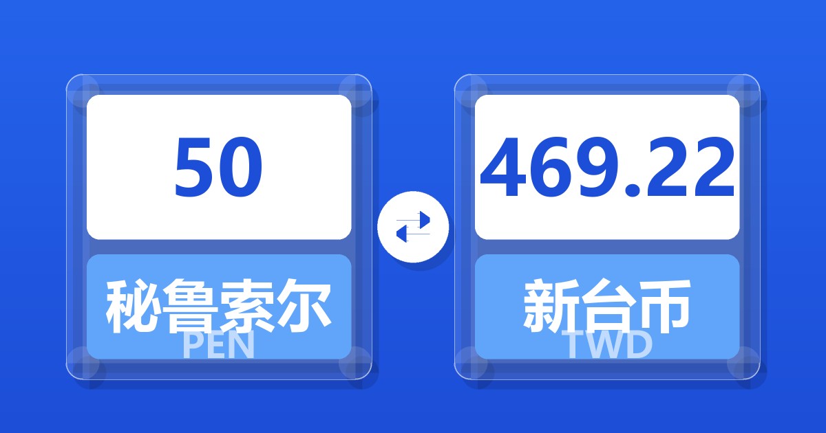 50秘鲁索尔兑新台币