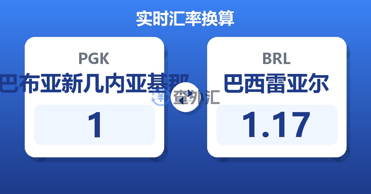 1巴布亚新几内亚基那兑巴西雷亚尔