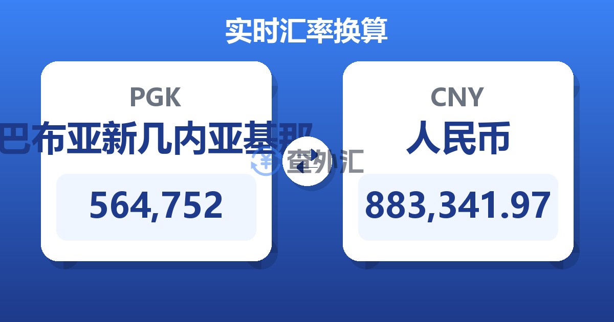 564,752巴布亚新几内亚基那兑人民币