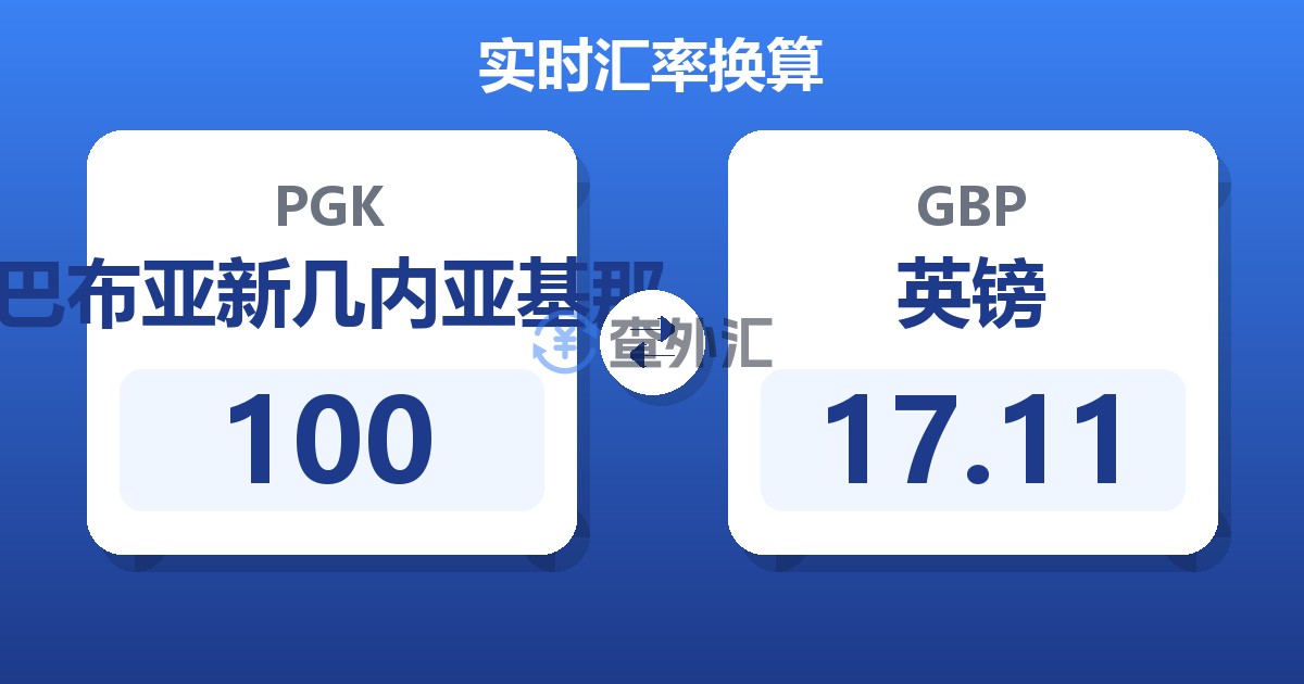 100巴布亚新几内亚基那兑英镑