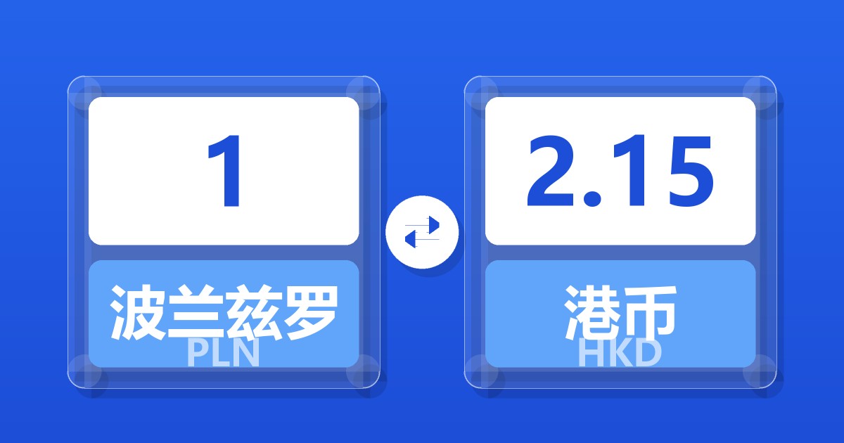 1波兰兹罗提兑港币