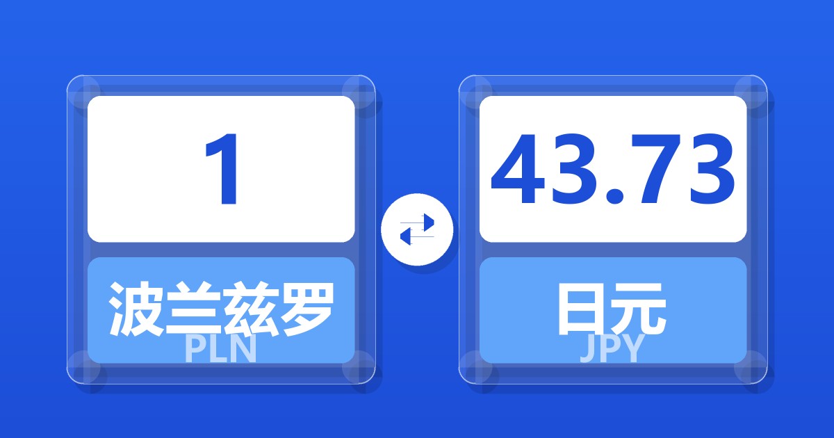 波兰兹罗提对日元汇率换算器