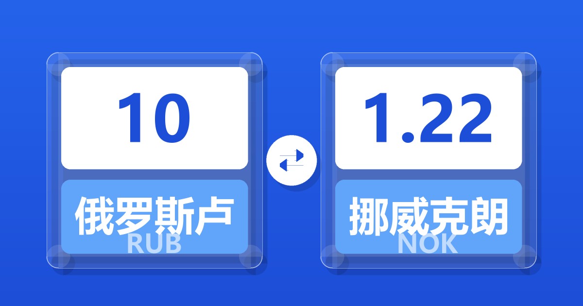 10俄罗斯卢布兑挪威克朗
