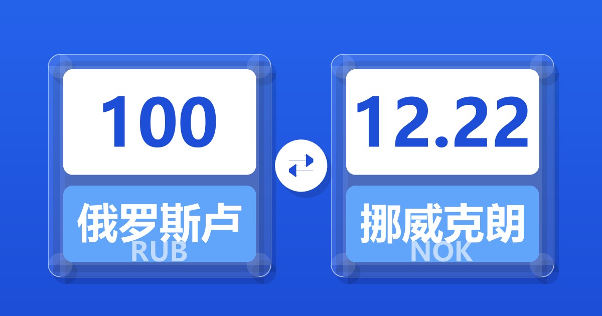 100俄罗斯卢布兑挪威克朗