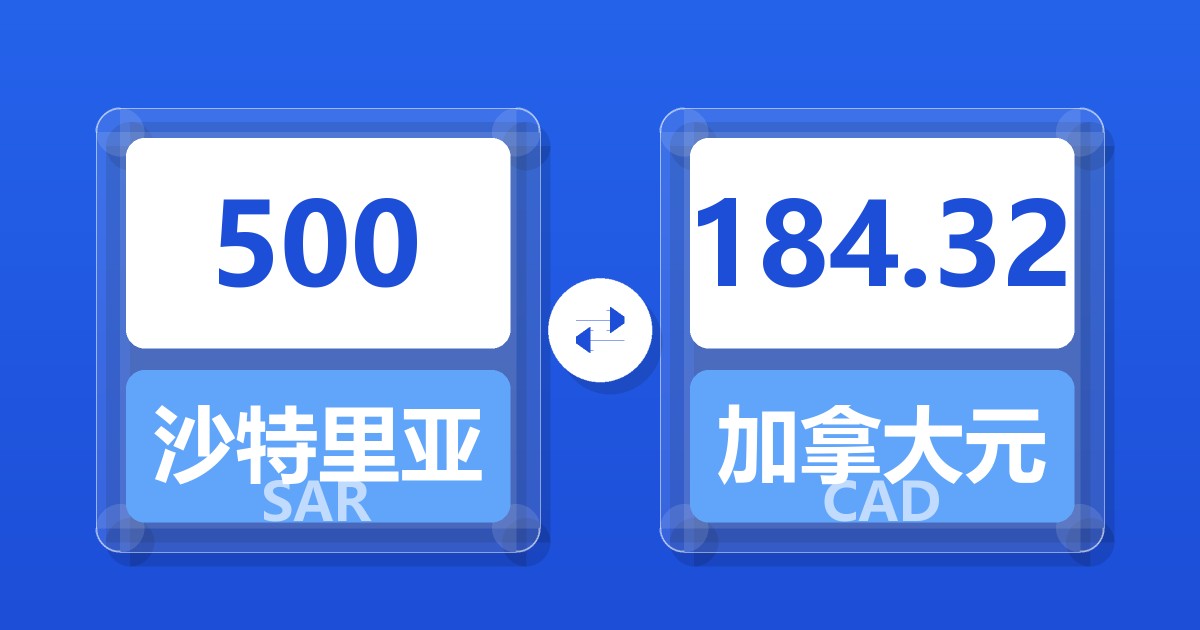 500沙特里亚尔兑加拿大元