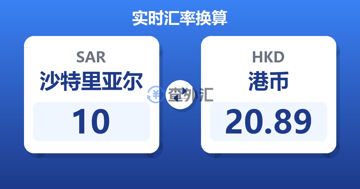 10沙特里亚尔兑港币