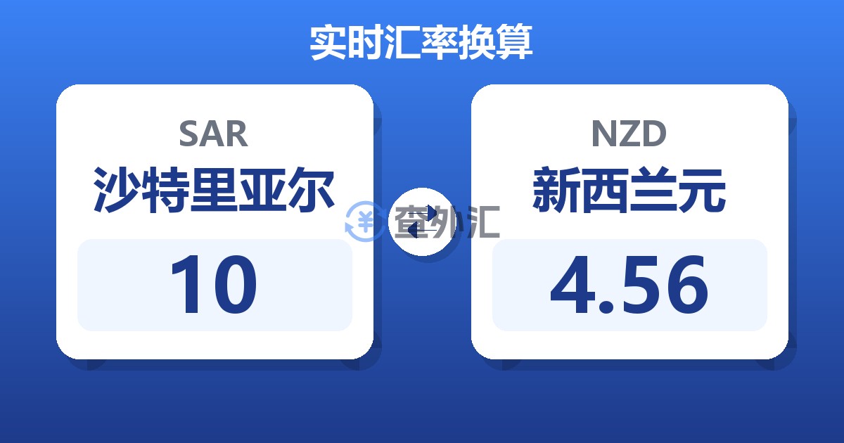 10沙特里亚尔兑新西兰元