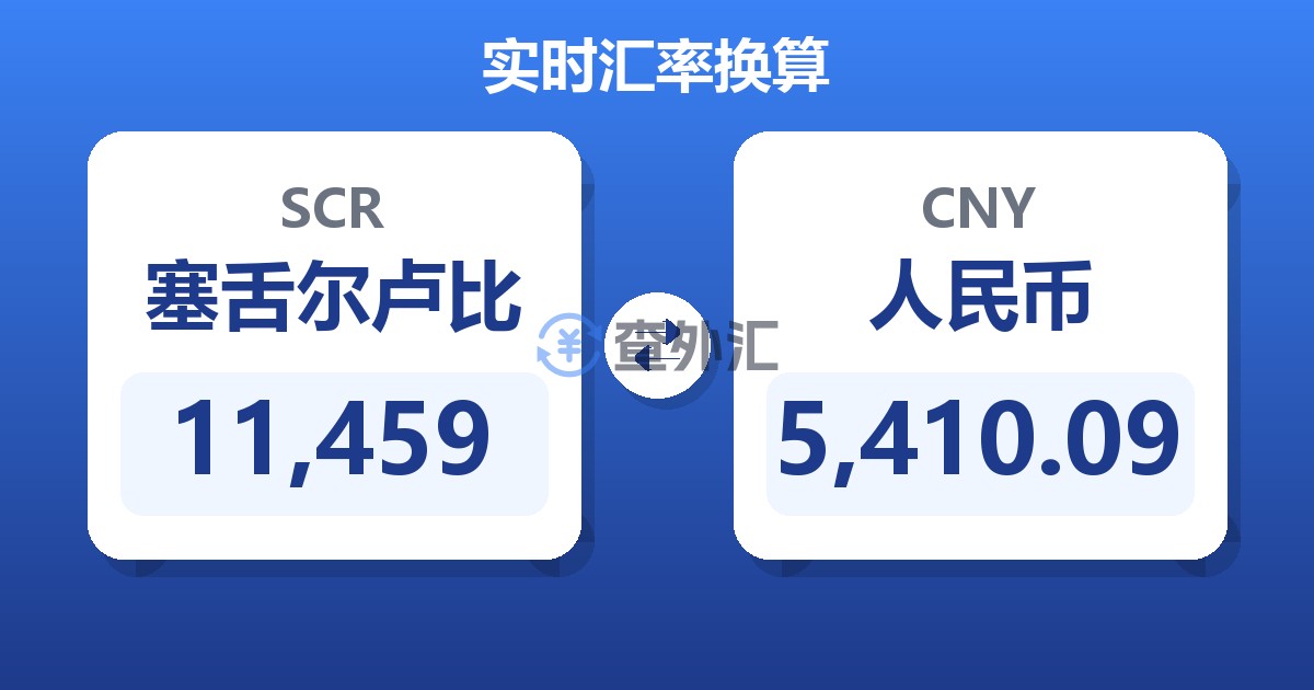 11,459塞舌尔卢比兑人民币
